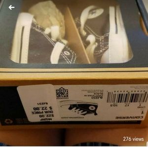 NWT 1c Converse Crib Shoes